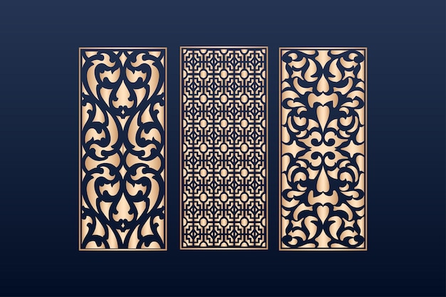 dekorative Elemente Bordüre Rahmen Bordüren Muster islamische Musterdateien dxf Lasergeschnittene Platte