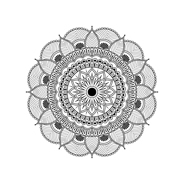 Vektor dekorative mandala-kunst-vektor-illustration