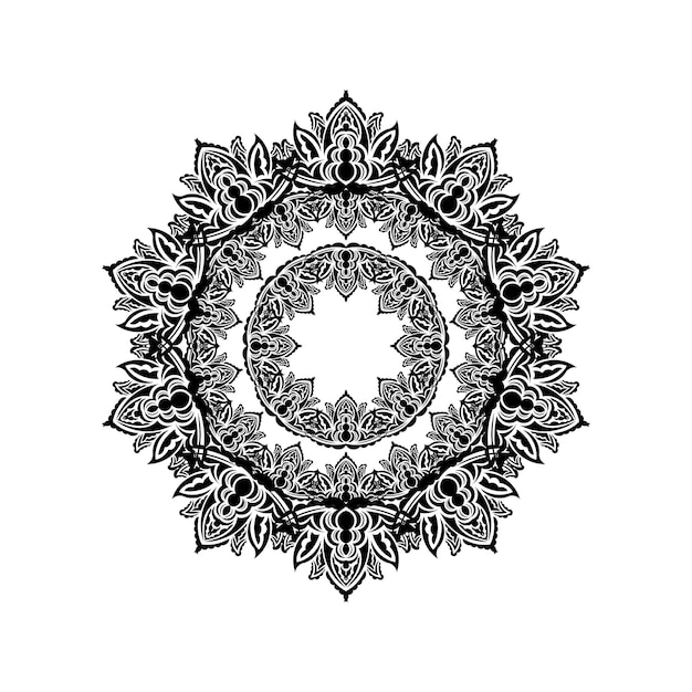 Dekorative ornamente in form einer blume mandala gut für logos, tätowierungen, drucke und postkarten vektorillustration