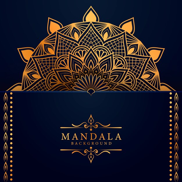 Dekorativer ethnischer Elementhintergrund des Luxusmandalas