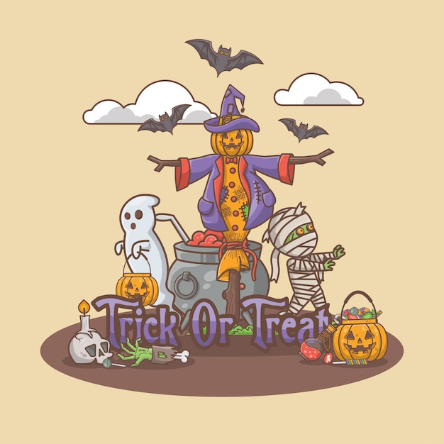 Dekorativer Halloween-Hintergrund