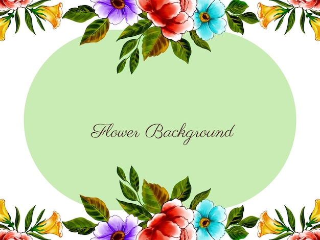 Dekorativer hintergrund des schönen aquarellblumendesigns