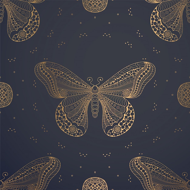 Dekorativer Mandala-Luxushintergrund