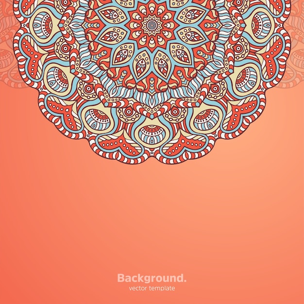 Dekorativer Mandaladesign-Luxushintergrund