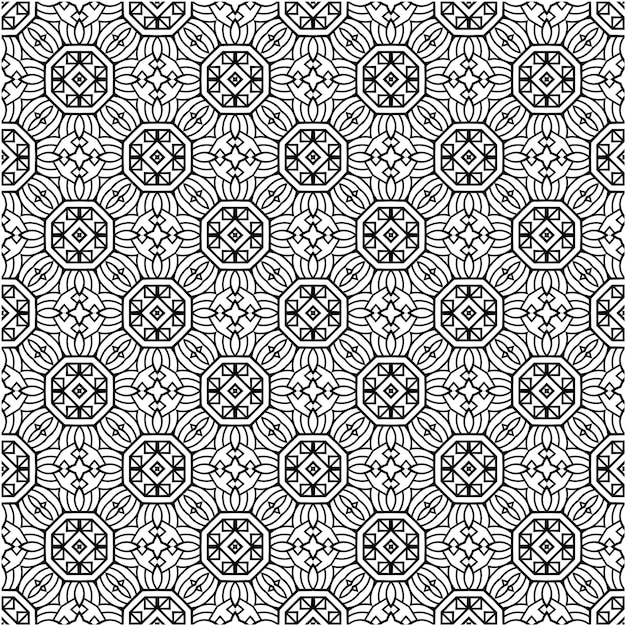 Dekorativer Stil des nahtlosen Musterdesigns des Mosaiks