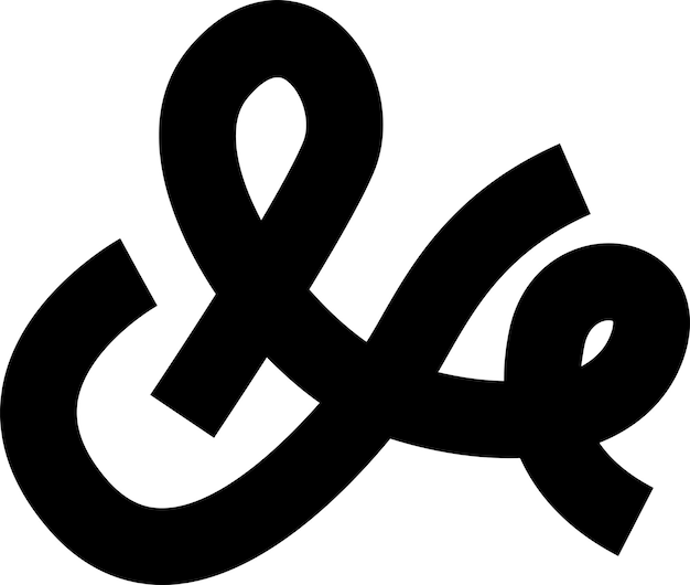 Vektor dekoratives ampersand-symbol