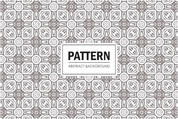 Dekoratives Musterdesign mit Ornamentstil