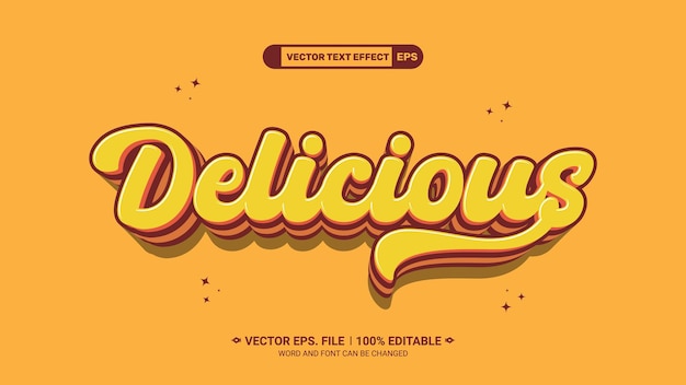 Delicate 3D-bearbeitbare Vektortext-Stil-Effekt