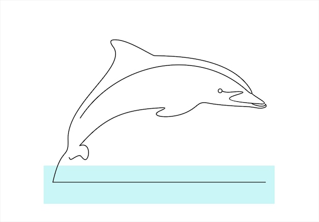 Delphin-logo-design, abstraktes emblem mit delphin in vektorillustration