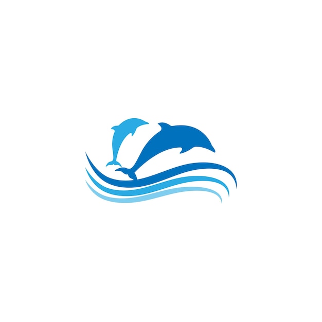 Delphin-Logo-Icon-Design-Konzept-Vektor-Vorlage