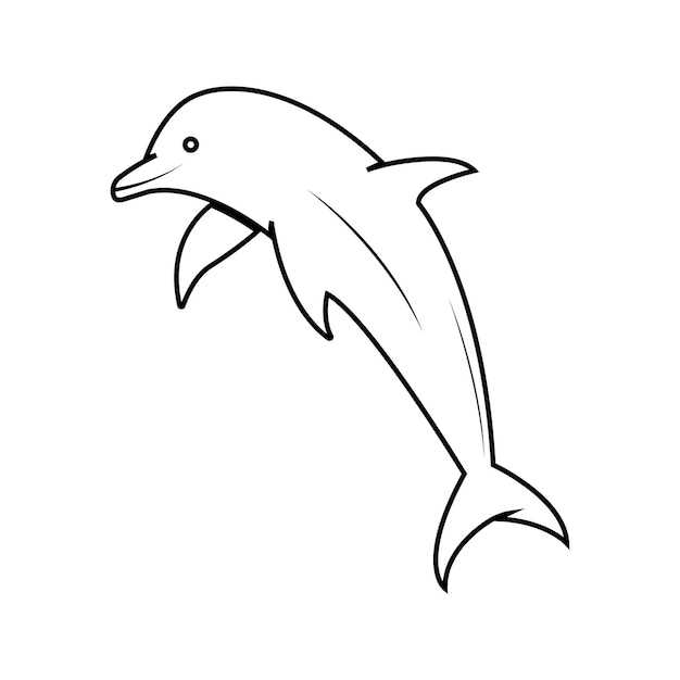 Delphin-Logo-Symbol-Vektor-Vorlage