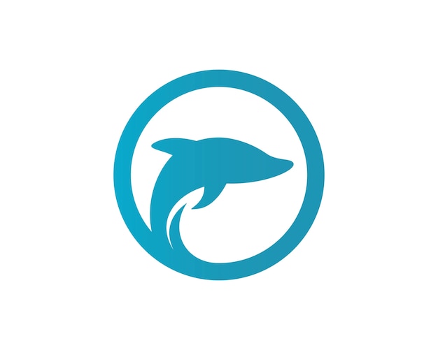 Delphin-logo-symbol vektor