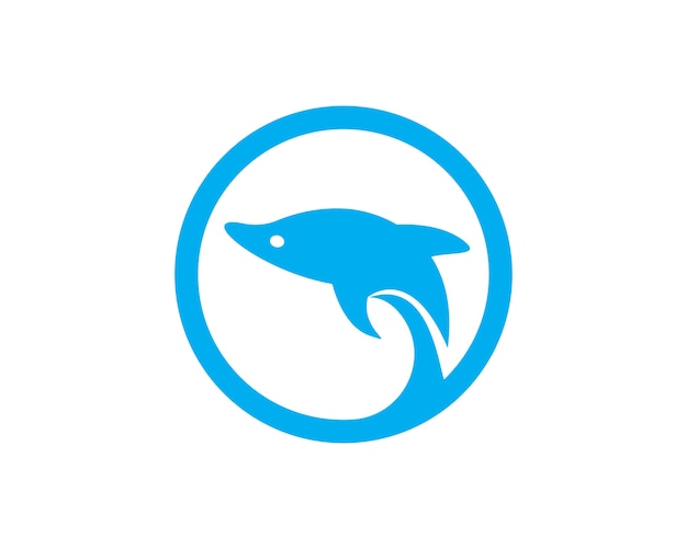 Delphin-Logo-Symbol Vektor