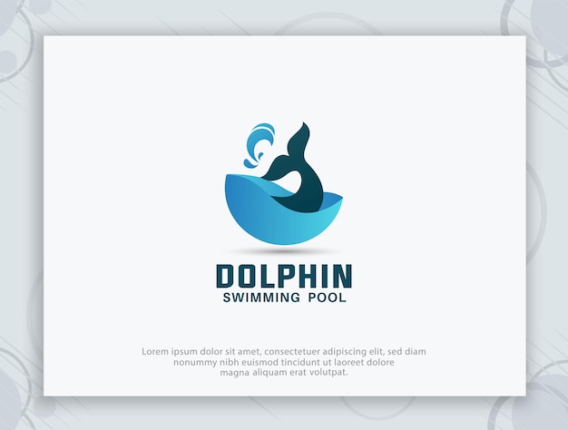 Delphin-schwimmbad-logo-design