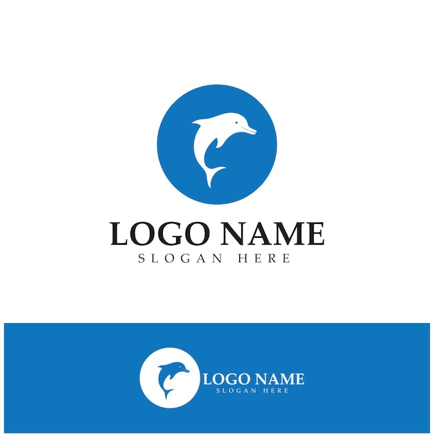 Delphin-Symbol-Logo-Design-Vektor
