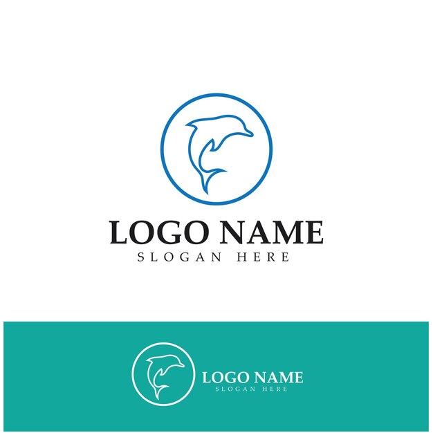 Delphin-Symbol-Logo-Design-Vektor