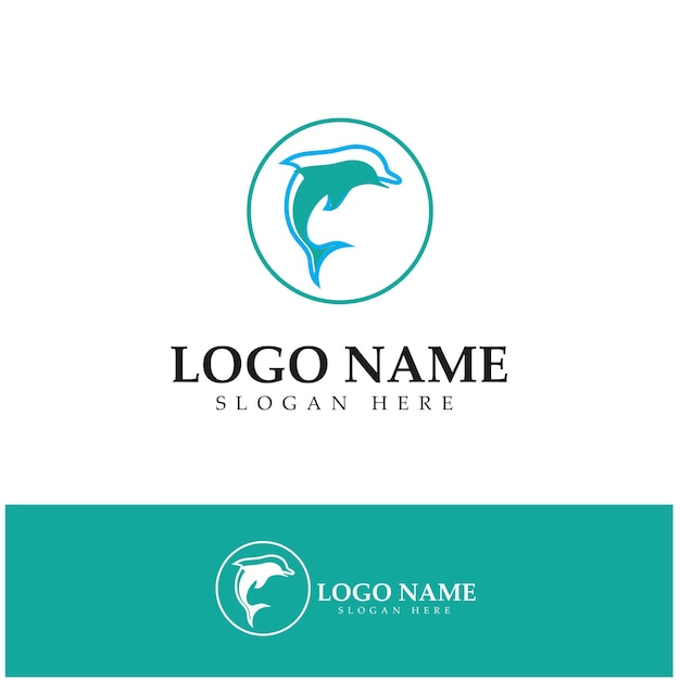 Delphin-Symbol-Logo-Design-Vektor