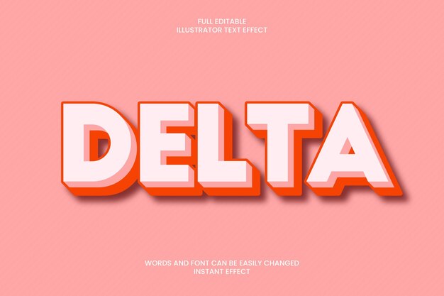 Delta-text-effekt