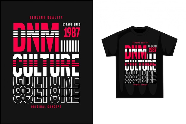 Denim culture - grafisches t-shirt