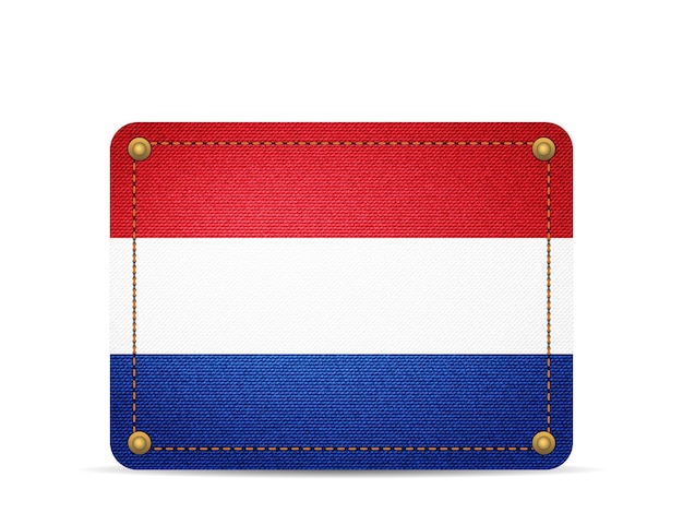 Denim-Niederlande-Flagge