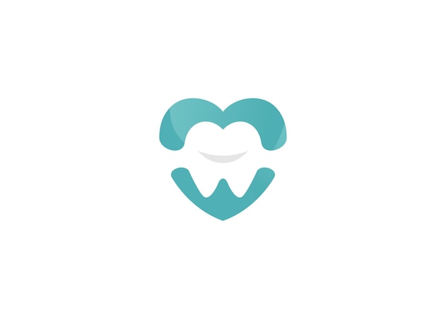 dental love firmenname logo illustration