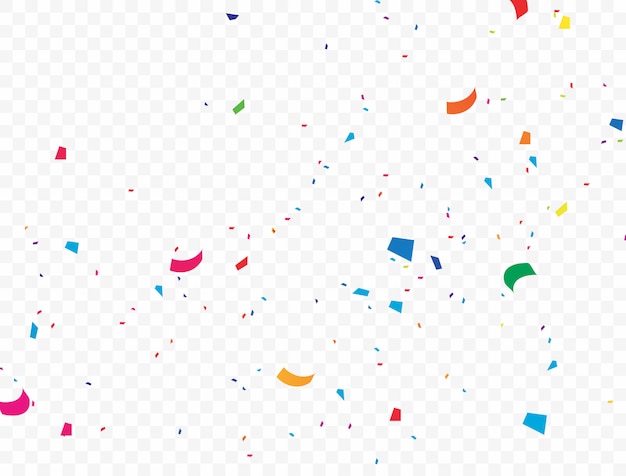 Der bunte Konfettihintergrund, der fällt, vector Illustration