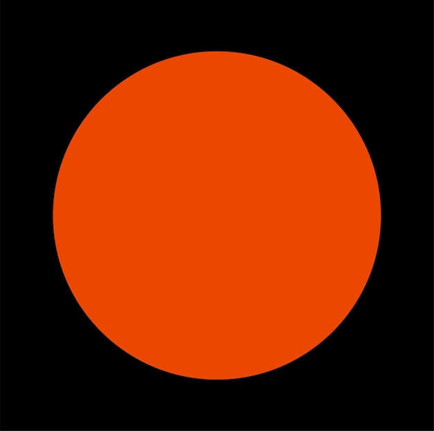 Der grafische symbolvektor des mars-planeten auf schwarzem hintergrund