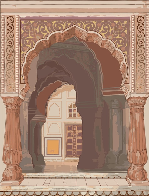 Der majestätische indische Bogenweg