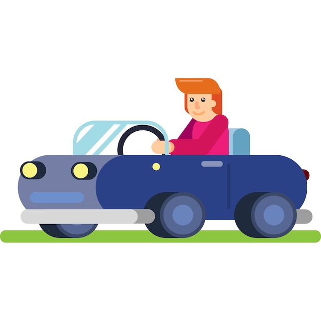 Der Mann am Steuer des Autos