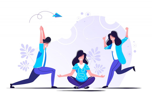 der Meditation während der Arbeitszeit