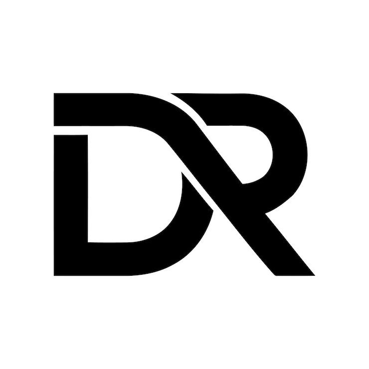 Vektor der moderne dr-logo-ikonenvektor
