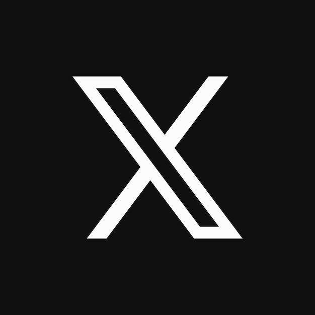 Der neue x-logo-vektor von twitter