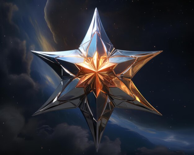 Der stern hat die form eines sterns PremiumVektor