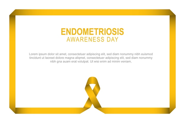 Der Tag des Bewusstseins für Endometriose