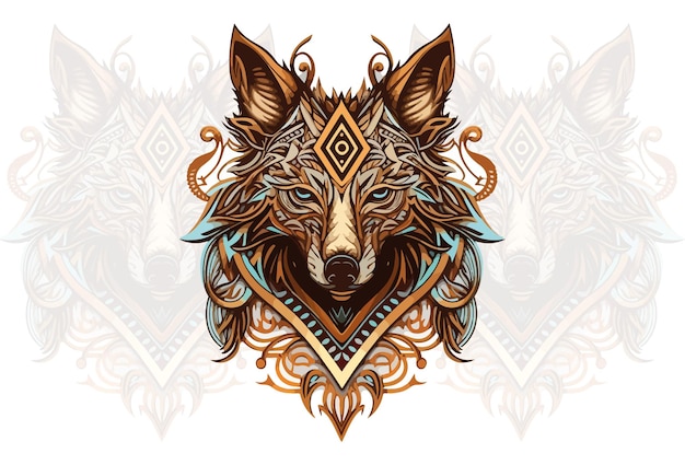 Der Wolf ist ein Symbol des Wolfes.