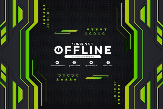 Derzeit offline-hintergrund green style