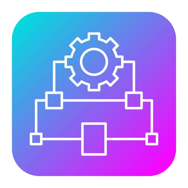 Design-Algorithmus-Vektor-Symbol kann für Data-Analytics-Ikonen verwendet werden
