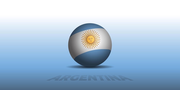 Design der argentinischen Ballflagge für die Vorlage zum argentinischen Nationalfeiertag