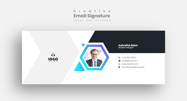 Design der e-mail-signaturvorlage