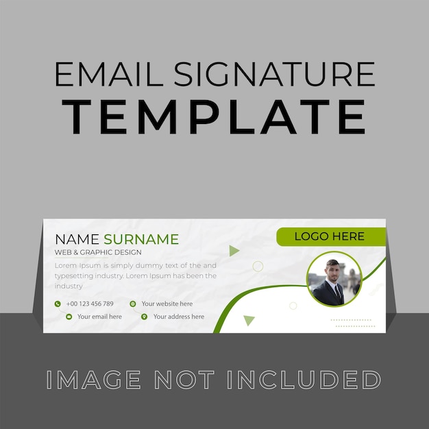 Design der e-mail-signaturvorlage