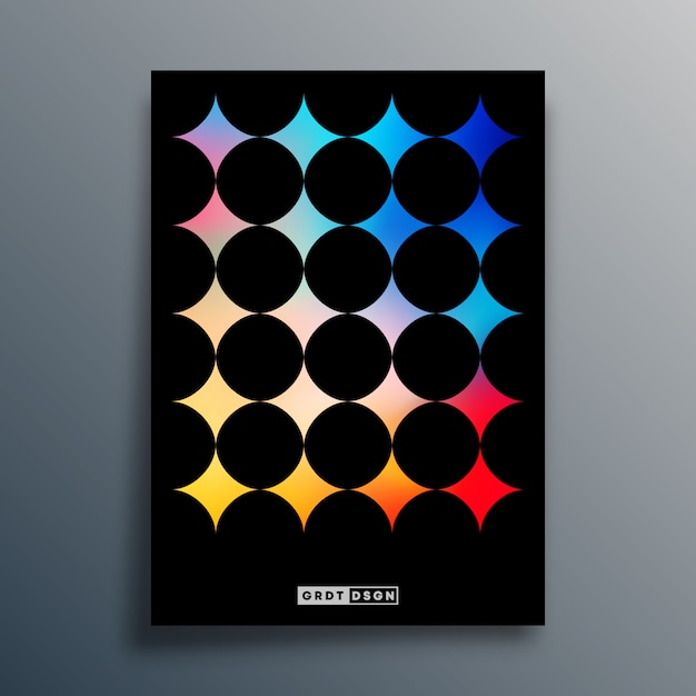 Design der farbverlaufsvorlage für die broschüre