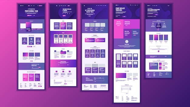 Design der Hauptwebseite