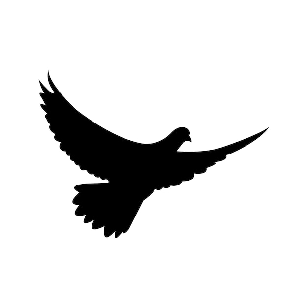 Design der Ikonen der fliegenden Taube