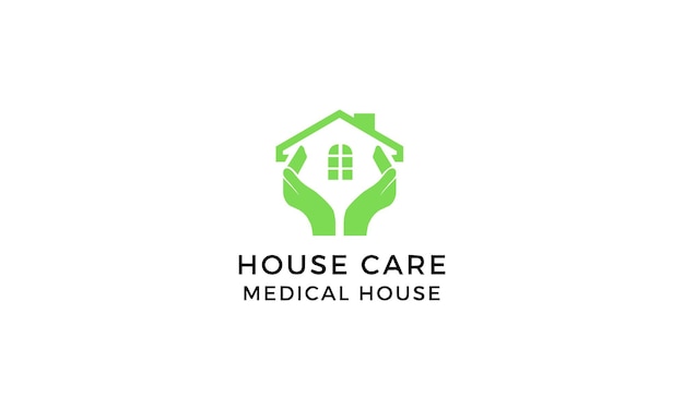 Design der logo-vorlage für das medizinische zuhause