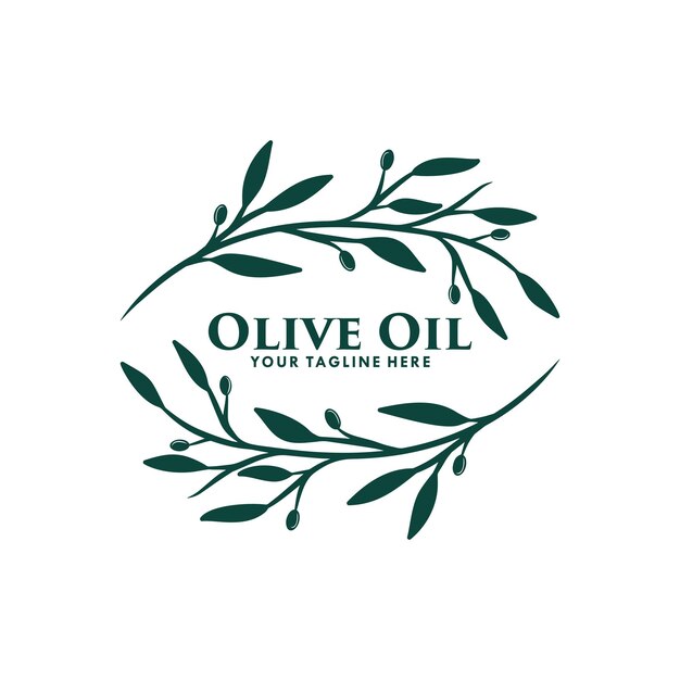 Design der Olivenöl-Logo-Vorlage