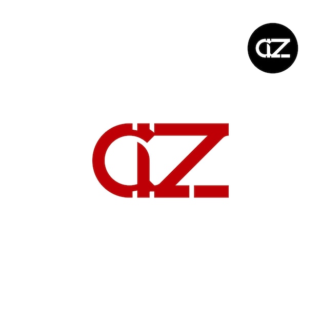 Vektor design des clz-letters monogramm-logos