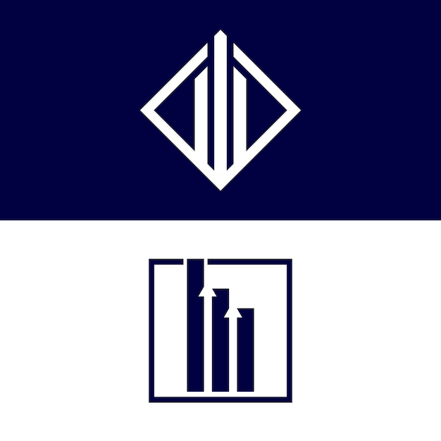 Vektor design des finanzlogos