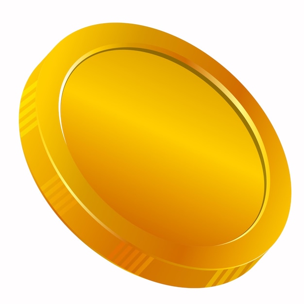 Design des Goldmünzvektors