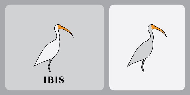 Vektor design des ibis-logos