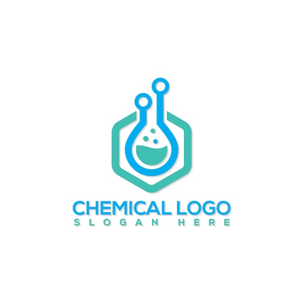 Vektor design des logos der chemischen apotheke